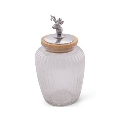 Antler Glass Jar