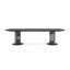 La Moda Square Solid Wood Extendable Double Pedestal Dining Table