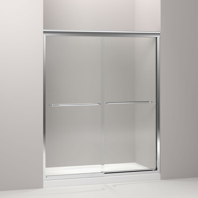 Fluence 59.63" x 70.31" Bypass Shower Door with CleanCoat Technology