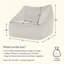 icon Milano Velvet Armchair Bean Bag-63189117