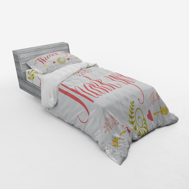 Farmhouse / Country Polyester Duvet Cover, Twin XL Duvet Cover + 2 Additional Pieces