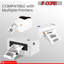 5 cœurs 4 po x 6 po Étiquette d'expédition thermique directe / 4 x 6 Rouleau direct 4000Pcs papier autocollant perforé / blanc
