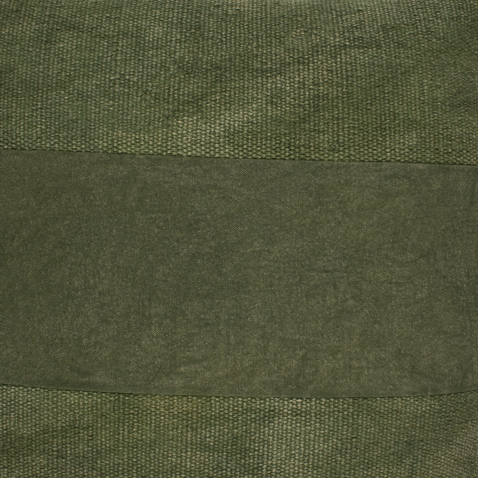 Dunbar Cotton Throw Pillow, 20" x 20", Dark Green, Poly Fill