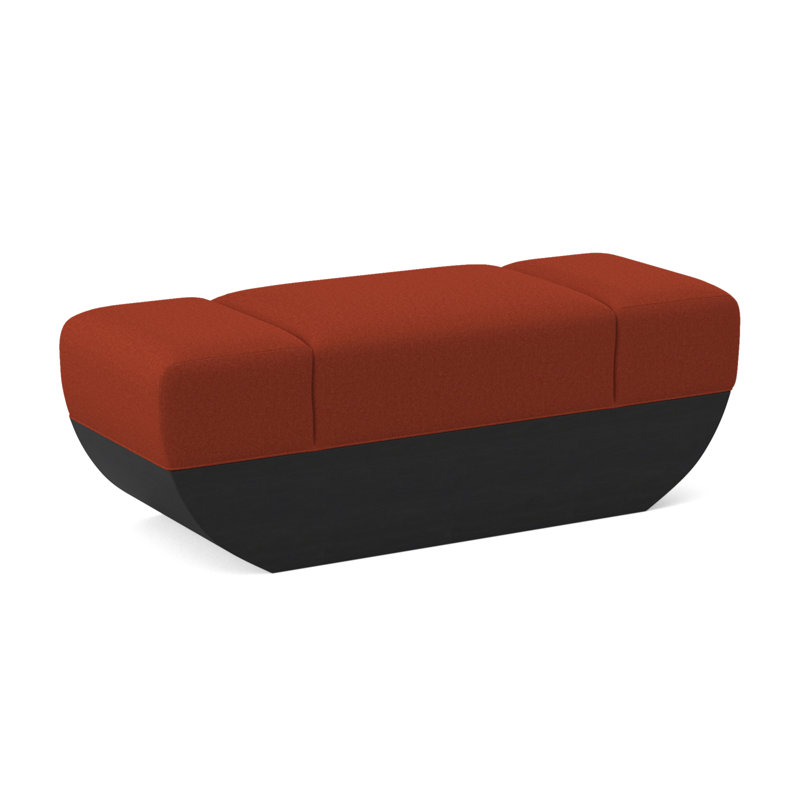 Ark Upholstered Bench, Margaret Tangelo Polyester Blend, Espresso