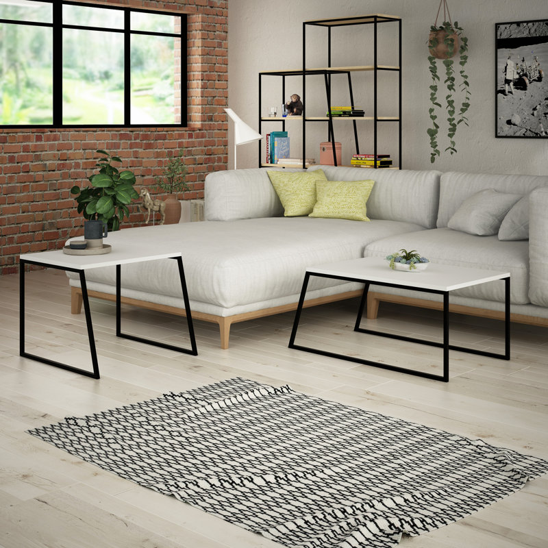 Aires Sled Coffee Table, White
