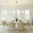 Alegria 4-Light Dimmable Kitchen Island Linear Chandelier White Bubble-223580925