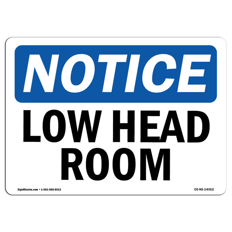 Low Head Room Sign