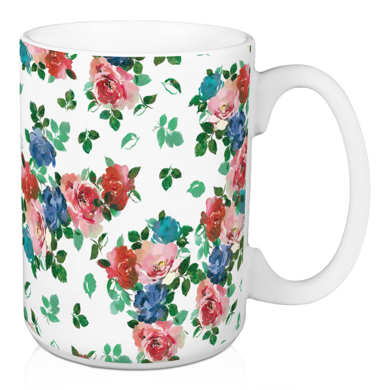 Grande tasse à café floral Hoover