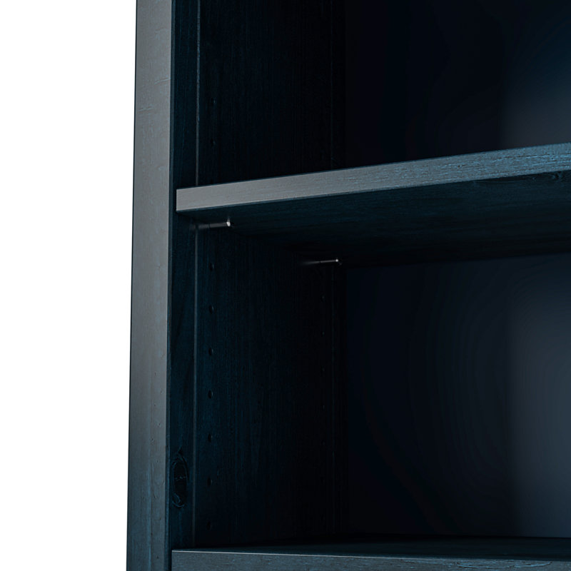 Colton Bookcase, (4 Shelves) 48" H x 30" W x 13"D, Deep Ocean Blue