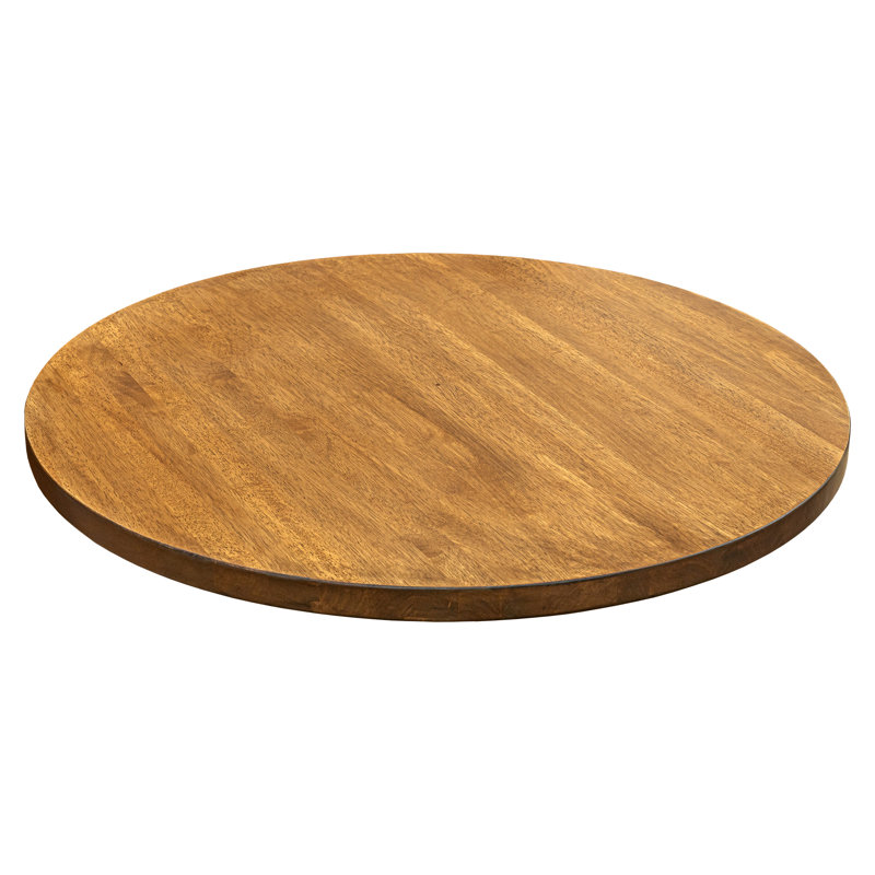 Plateau de table rond Rosy, Marron clair, H 1,5 po x L 36 po x l 36 po