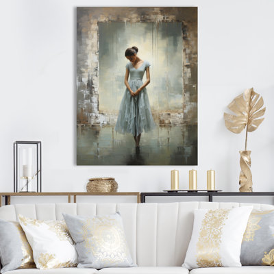 «Gray Dance Quiet Contemplation III», reproduction d'art sur toile