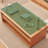 Simple solid wood glass coffee table