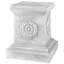 English Rosette Garden Large Plinth Pedestal