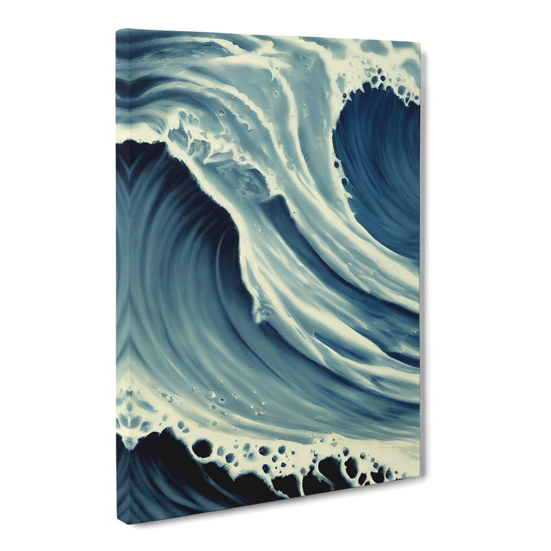 Seascape Ocean Spray Paint - Wrapped Canvas, 50cm H x 35cm W x 3cm D