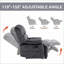 Fauteuils inclinables: Grand fauteuil inclinable manuel en tissu pour le salon | Gris anthracite-232145247