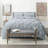 Double Brushed Pleated Duvet Cover Set-1115752242-1138794285