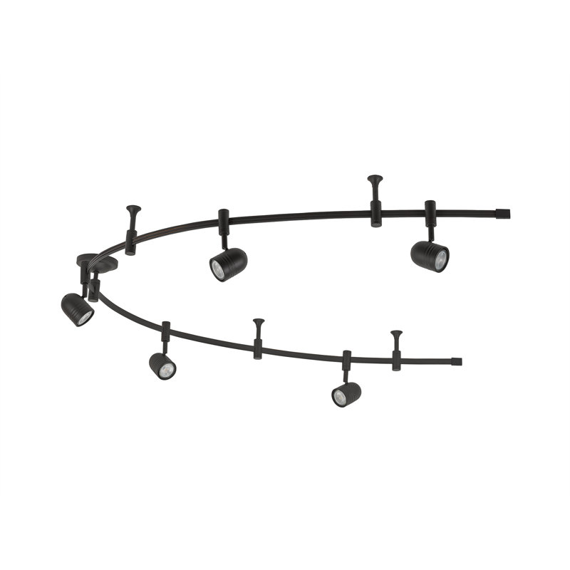 Flex Track 5-Light LED Track, Bronze