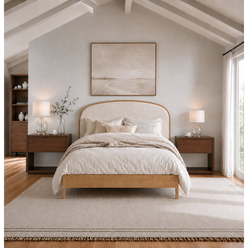 Ensemble de chambre à coucher Danny, Châtaigne, Très grand lit