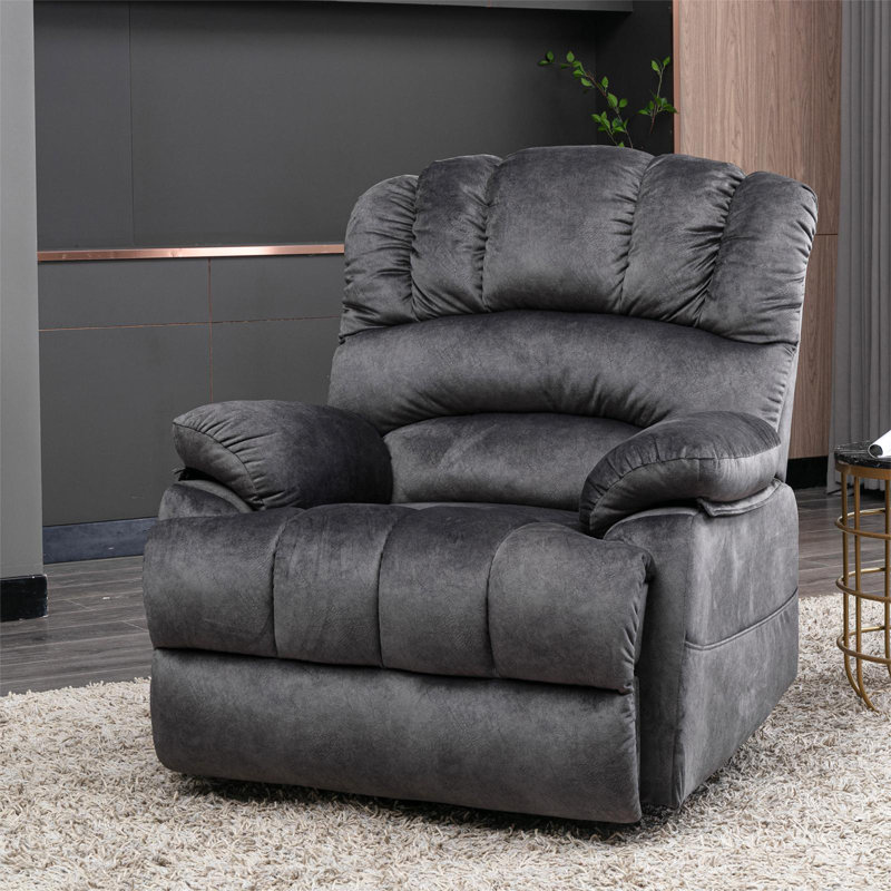 Mabell 103cm Wide Lift Assist Standard Recliner with Massager, Gray