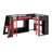 Twin Size Gaming Bed With RGB LED Lights And USB Ports-83795380