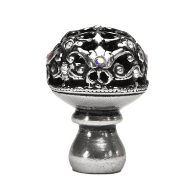 Juliane Grace, poignée ronde moyenne avec 13 cristaux Swarovski et calice en cristal Aurore Boreale