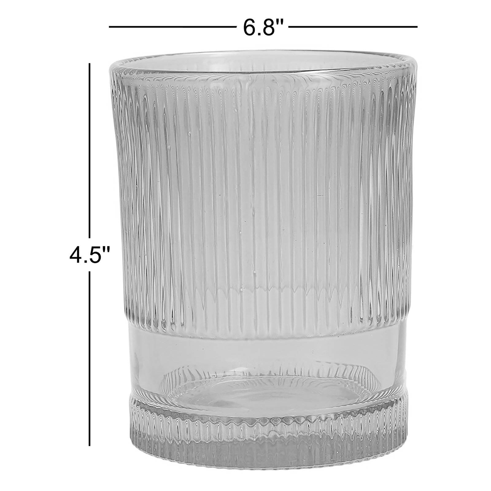 Noho Ribbed Drinking Glass, 9.85