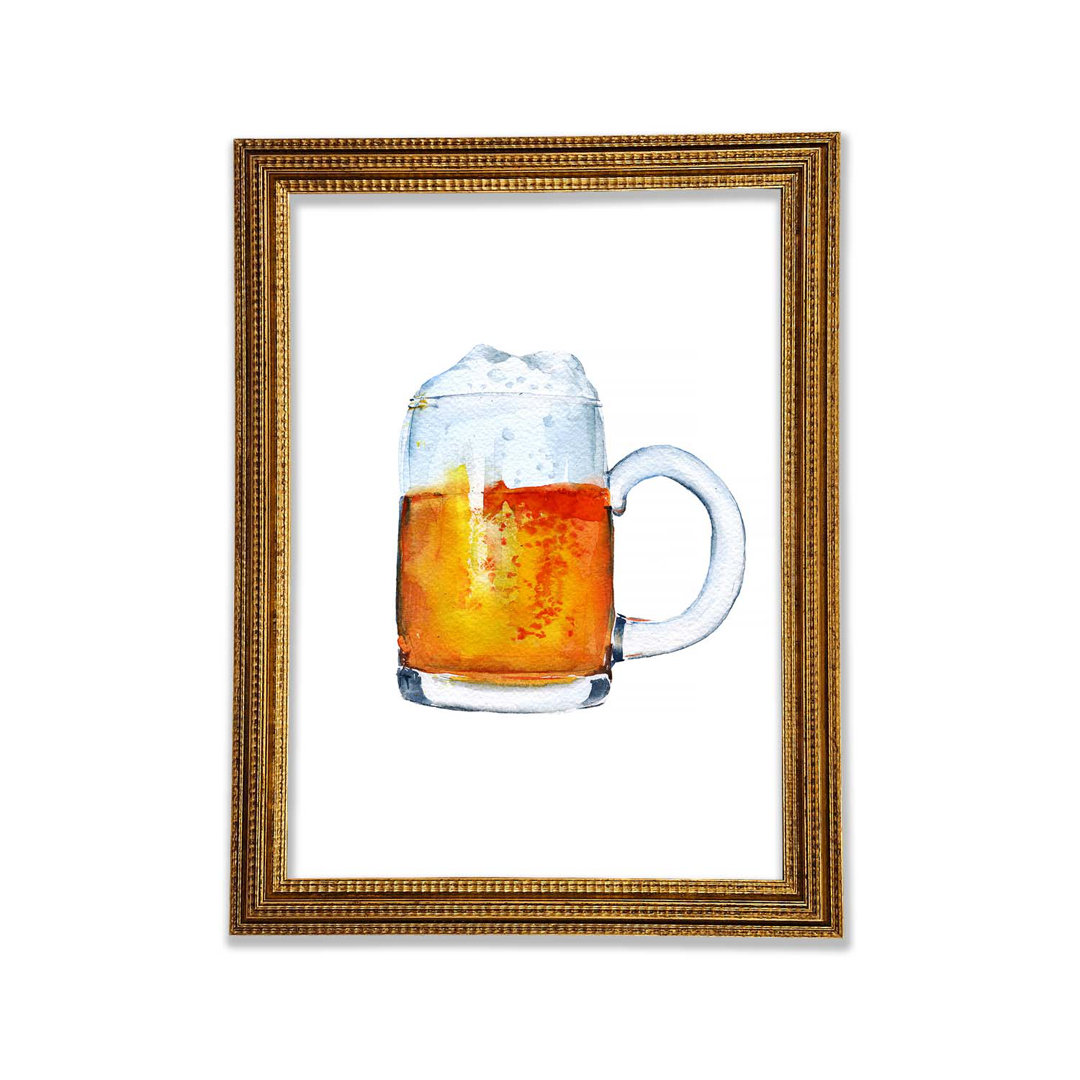 Beer Time 3 - Einzelne Bilderrahmen Kunstdrucke