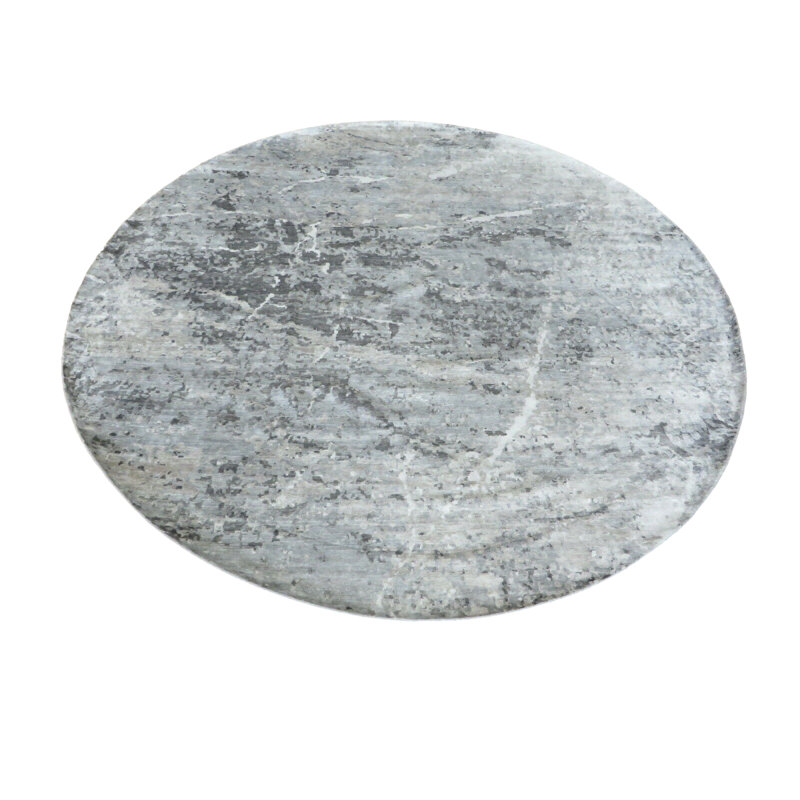 Tapis oriental moderne abstrait gris noué à la main 12 pi x 12 pi avec soie 008611917C78416C9E51D570ADE2A0B6