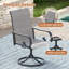 Chaise de patio d'extérieur pivotante en textilène-1809008126