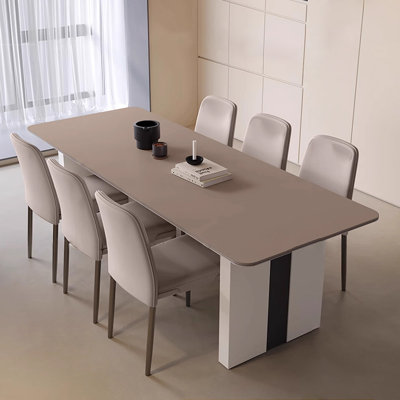 Table rectangulaire italienne moderne et minimaliste