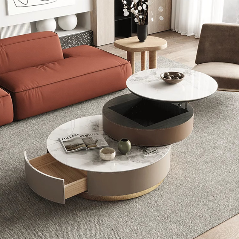 Table basse à plateau relevable avec rangement Elay