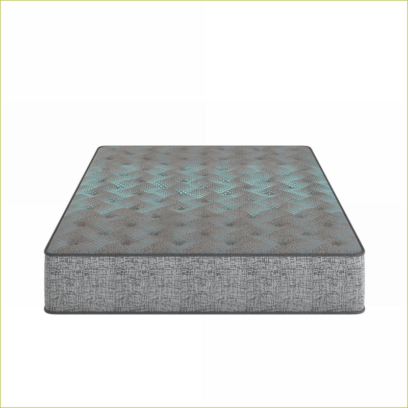 Mattresses | Restonic 13” Plush Hybrid Mattress with Pocketed Coils | Full | Grey+Blue | Foam, Full