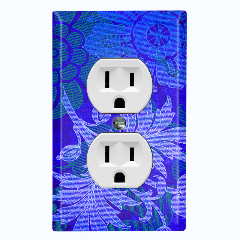 Patterned 1 - Gang Toggle Light Switch Standard Wall Plate