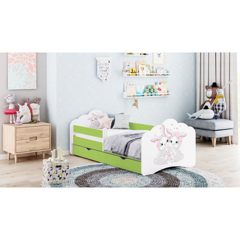 Courtois Cabin Bed Themed Beds, Green, 56.5 x 70 x 140cm