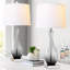Ensemble de 2 lampes de table 27 po à contrôle tactile gris