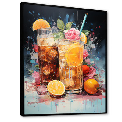 «Poloka Tropical Soda Cocktail I», reproduction sur toile