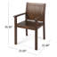 2 chaises en bois brun foncé - conception rustique avec lambris pour siège de patio classique et abat-jour