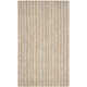 Auckland Striped Handmade Gray / Natural Area Rug
