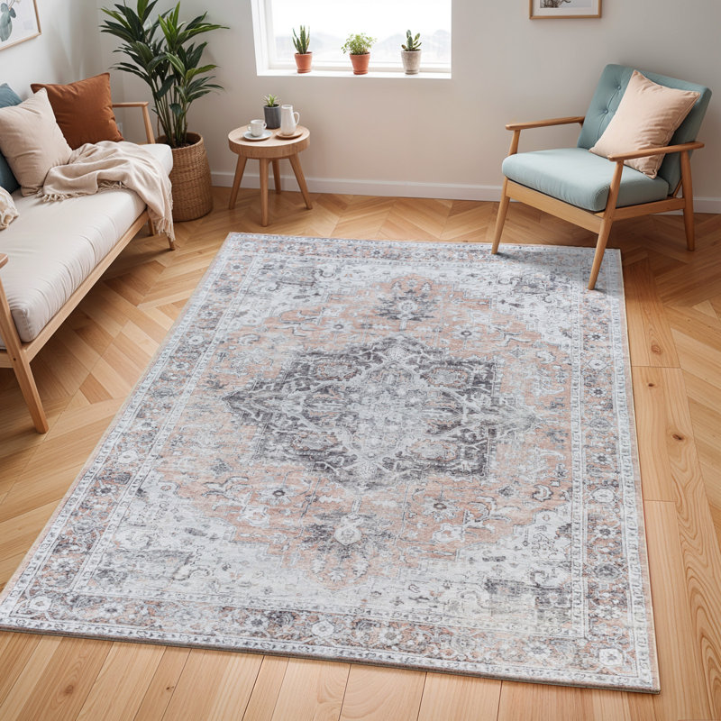 Tahmis Machine Washable Modern Boho Area Rug, Rectangle 200 x 274cm