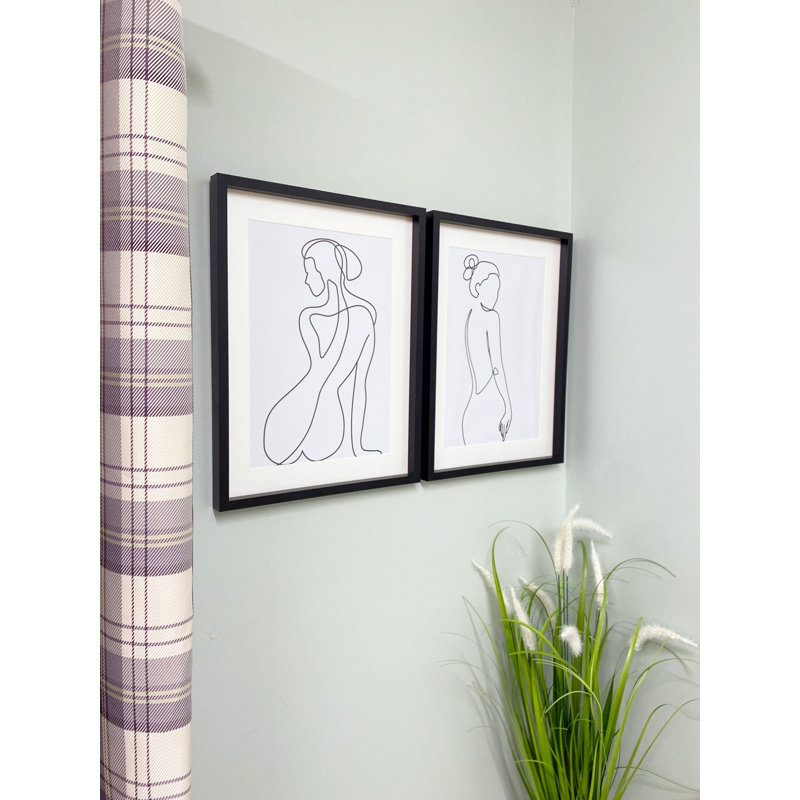 2 Piece Single Picture Frame Print Set
