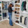 Florence 25W X 25D Modular Shoe Shelf Closet System Tower With LED Light