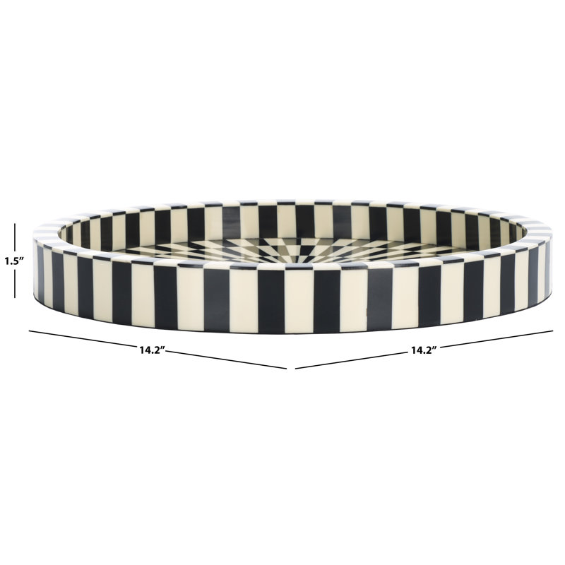 Charli Resin/Mdf Circle Tray