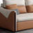 Orange Polyester Modular Sofabed cushion couch-129864369