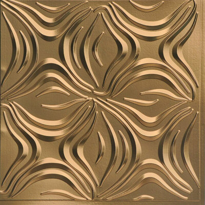 SAMPLE-Dogwood MirroFlex 4ft. x 8ft. Glue Up PVC 3D Wall Panels 96 sq.ft.