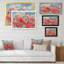 Coquelicots rouges sous la pluie - reproduction sur toile-1633778152-1633778156