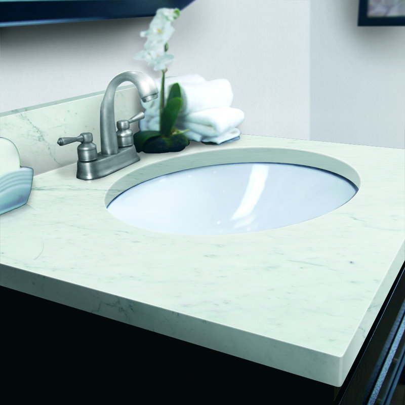 25'' Stone Single Bathroom Vanity Top with Sink