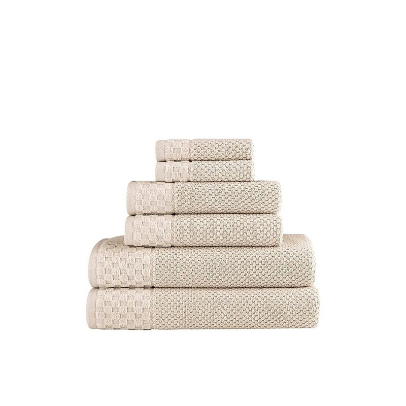 Ensemble de serviettes 6 pièces Deacon Boston, Beige