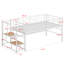 Lit mezzanine moyen avec escalier de rangement-2054255299