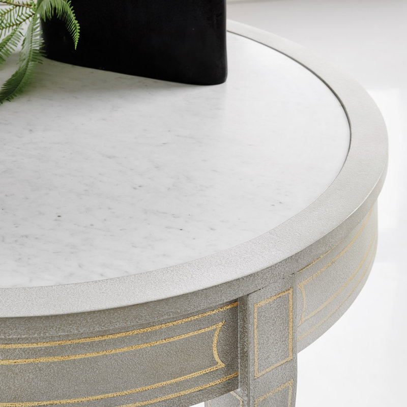Modern History Marble End Table