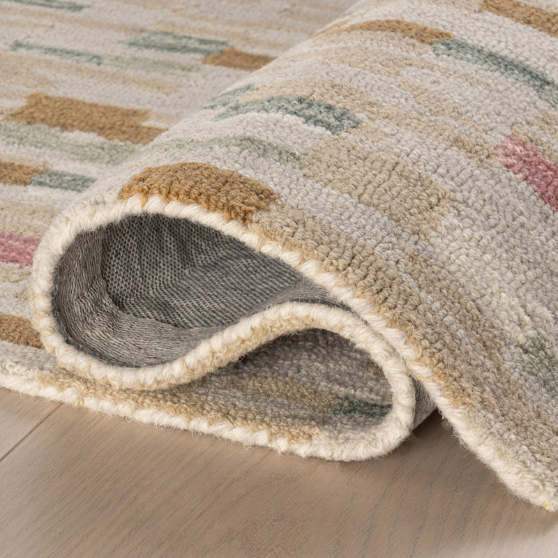Ashmore Multi Hand Micro Hooked Wool Rug, Rectangle 2' x 3'